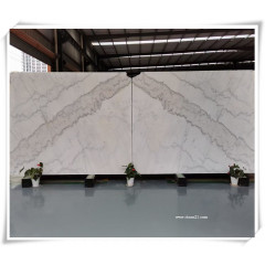 River white marble book match wall decoration panels